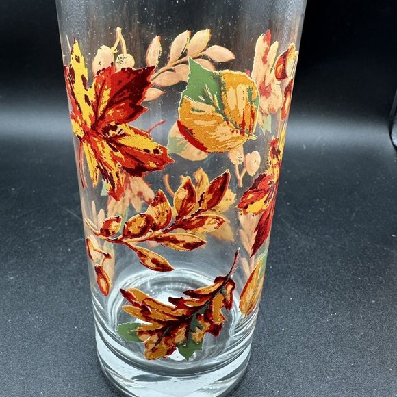 Greenbrier Autumn Fall Leaves Acorns Drinking Glasses Tumblers 16.3 oz Set of 4 - Picture 4 of 9